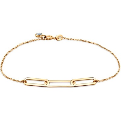 SAVICKI Náramok s príveskom žlté zlato so zirkónom 4 mm 21 cm - B-B-B1015-00088-585-Z