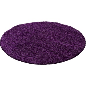 Ayyildiz Тъмнолилав кръгъл килим ø 120 cm Life - Ayyildiz Carpets (LIFE1201201500LILA)