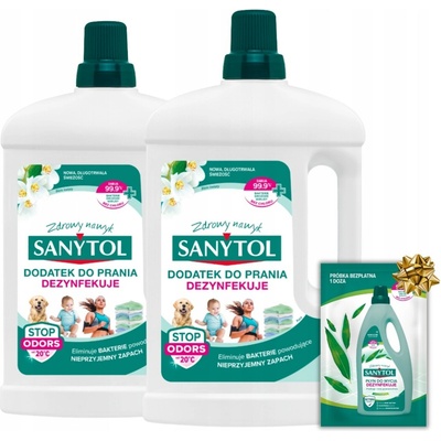 Sanytol Dezinfekční přísada do praní Bílé Květy 2 x 1 l