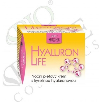 Bione Cosmetics Hyaluron Life s kyselinou hyaluronovou noční pleťový krém 51 ml