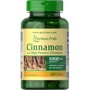 Puritan's Pride Cinnamon Complex with High Potency Chromium [60 капсули]