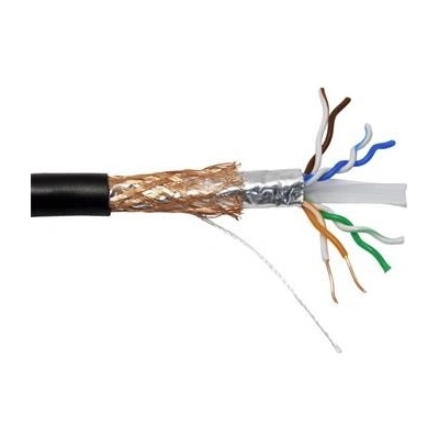 Uniview 21.70.0020 SF/UTP kat. 6 kulatý, drát, AWG23, UL, 305m, černý