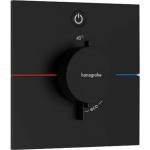 Hansgrohe ShowerSelect Comfort E 1-функционален термостатичен смесител за душ, матово черен (15571670)