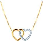 SAVICKI Колие Heart: двуцветно злато. диаманти