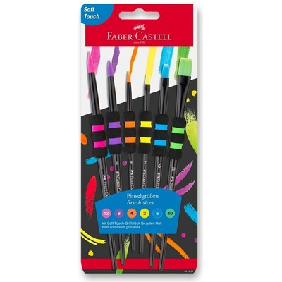 FABER-CASTELL Soft Touch Black – súprava 6 typov