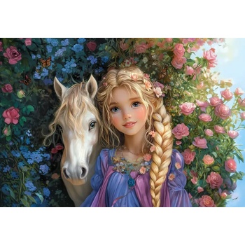Castorland - Puzzle Princess With A Horse - 1 500 piese