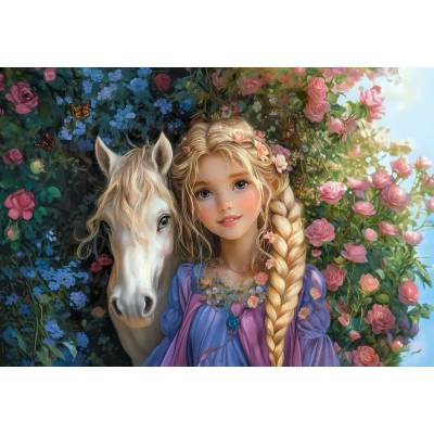 Castorland - Puzzle Princess With A Horse - 1 500 piese