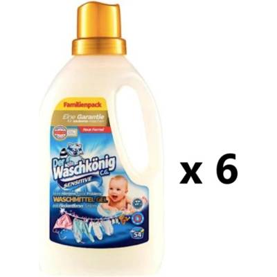 Waschkönig Sensitive prací gel pro citlivou pokožku 6 x 54 PD