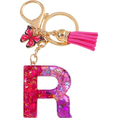HARAHU Ключодържател Азбука - r / Розова / Пеперуда kp37962 (37962)