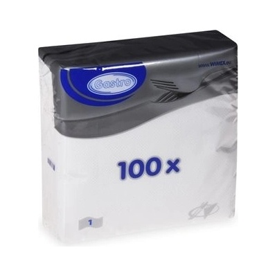 Sahm servítky 33x33 1vr. biele EKO 100025655 100ks