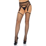 Leg Avenue Net Garterbelt Stockings 1784 Black