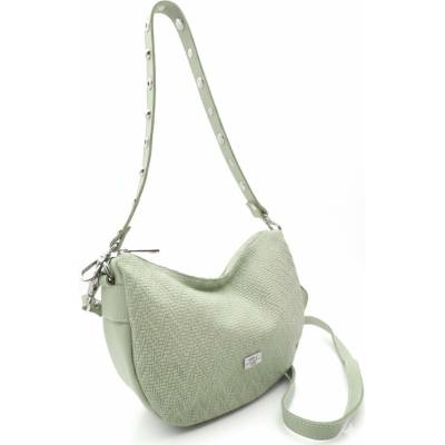 Caramelo dámská kožená kabelka Banana Bag 82343 Verde