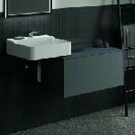 Ideal Standard Atelier Conca стенен шкаф за монтаж на стена с 1 чекмедже и плот 80 см, антрацит мат (T4312Y2)