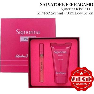 Salvatore Ferragamo Signorina Ribelle EDP 5 ml + tělové mléko 30 ml dárková sada