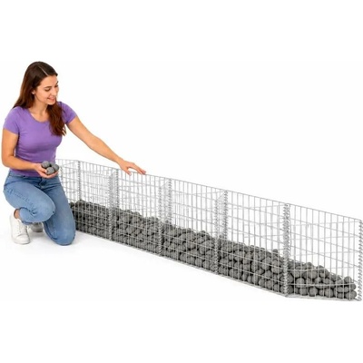 zahrada-XL Gabionový koš pozinkovaná ocel 300 x 30 x 50 cm