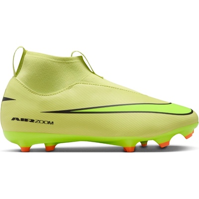 Nike Юношески футболни бутонки Nike Zoom Mercurial Superfly 10 Academy Juniors Firm Ground Football Boots - Volt/Crimson