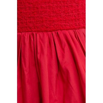 Patou Рокля с вълна Patou в червено къса разкроена DR2050223 (DR2050223)