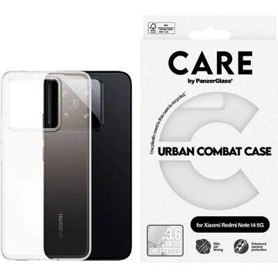 Panzer Калъф CARE - Urban Combat, Redmi Note 14, прозрачен (5715685022074)
