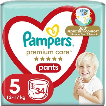 Pampers Premium Care Pants Size 5 еднократни пелени гащички 11-17 kg 34 бр