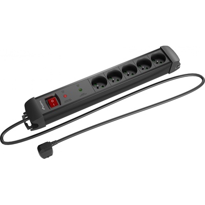 Lanberg 5 Plug 5 m Switch (SP1-05E-0500-BK)