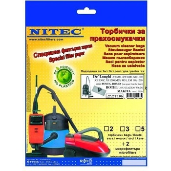 NITEK Торбички за прахосмукачки - код Т106 delonghi, einhell, makita, rotel (t106)