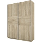 Bogdan Furniture I Гардероб с плъзгащи врати Mod 1034, Сонома тъмна
