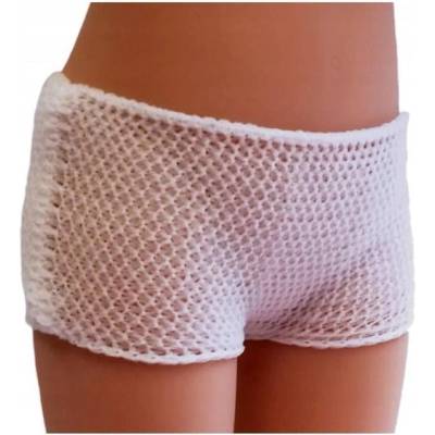 Бели гащички за кукли с размер 32 см