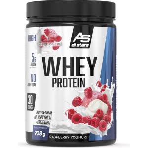 ALL STARS 100% Whey Protein Powder 908g Raspberry Yoghurt - 1230