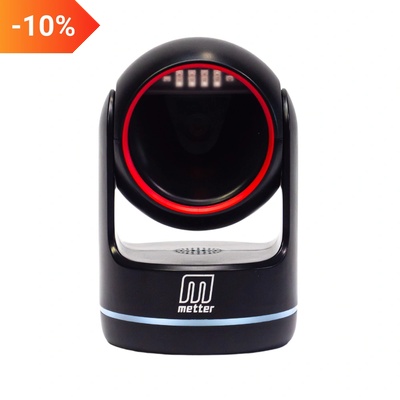 Metter Баркод четец Metter DS2400, 2D, USB, черен (DS2400-USB-1)