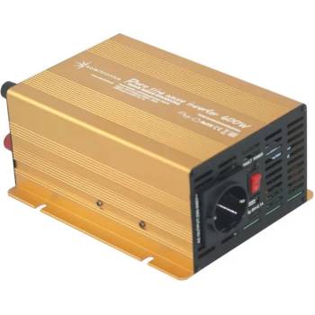 solartronics Инвертор np 12v 600 w usb 2.1a Пълна синусоида - златна серия (0212061ge)