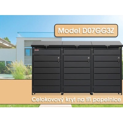 Scorpion elektro s.r.o. D07GG3Zna 3 popelnice antracit – Zbozi.Blesk.cz