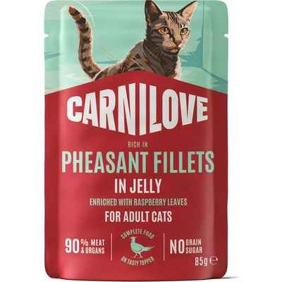 Carnilove Cat Pouch Jelly Pheasan+Raspberry Leaves 85 g
