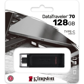 Image 1 of Kingston DataTraveler 70 128GB USB 3.2 Gen 1 Type-C DT70/128GB