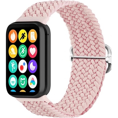 Xiaomi Pletený náhradní náramek pro Smart Band 8 PRO, 9 PRO a Redmi Watch 4/5/6 Růžová MBSCZ-MB170 – Zboží Živě