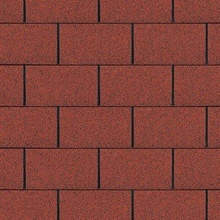 Shinglas Rock Trio Rectangular červená 3 m²