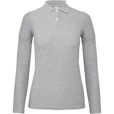 B&C s dlouhým rukávem PWI13 Heather Grey