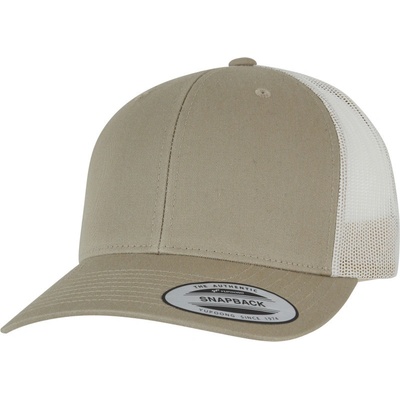 Flexfit 6606/6606T Trucker Vintage COT556606q2099-pale khaki/ Khaki světlá