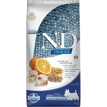 N&D Ocean Dog Grain Free Adult Mini Codfish & Pumpkin & Orange 2,5 kg