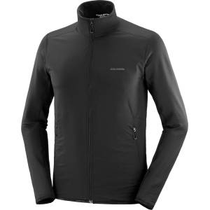 Salomon Мъжко поларено яке Salomon Essential Lightwarm Hybrid Fleece jacket - Deep Black (005-6762-0113)