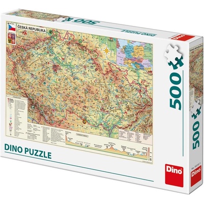 Dino Mapa České republiky 500 dielov
