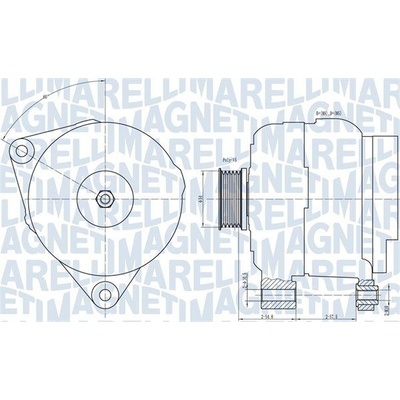 Alternátor MAGNETI MARELLI 063731658010