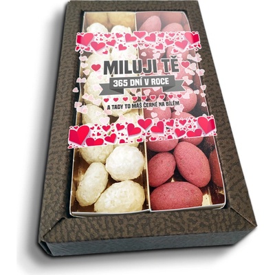Sablio Mandle v čokoládě Miluji Tě 365 dní v roce 2 x 80 g