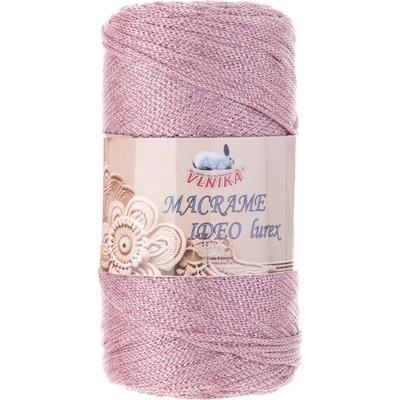 VLNIKA Příze Macrame Ideo Lurex Varianta: 7 starorůžová