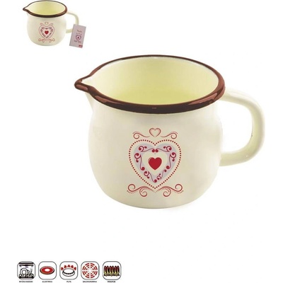 ORION Hrnček smalt belly TONČA 10 cm 800 ml