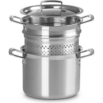 Le Creuset Тенджера за спагети CLASSIC 20 см, 5 л, сребърен, неръждаема стомана, Le Creuset (LECR96200520001000)