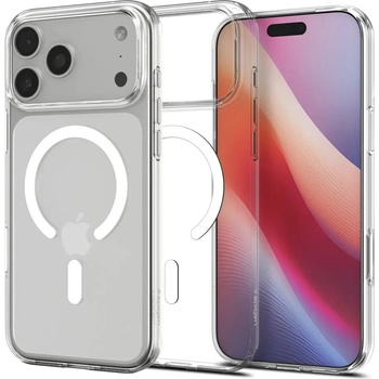 Spigen Калъф Spigen Liquid Crystal MagSafe за iPhone 17 Pro Max - прозрачен и бял (8800283315264)