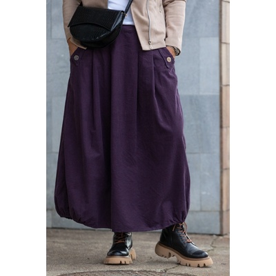 Italy fashion manšestrová sukně NESIE tmavě fuchsiová – Zboží Dáma