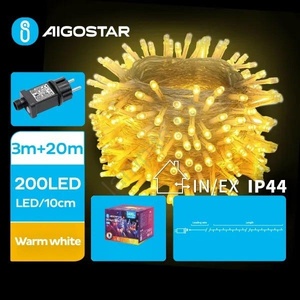 Aigostar - LED външен коледен гирлянд 200xLED/8 режима 23m IP44 топла бяла (AI0447)