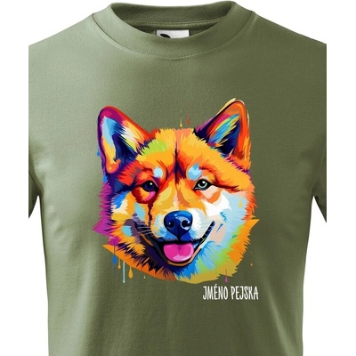 Dětské tričko Americká Akita Barva Military Canvas Dětské tričko 2418