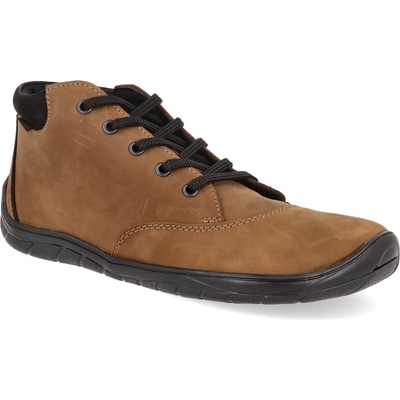 Fare Bare Mateo B5721121 chlapecké barefoot kotníkové boty z kůže